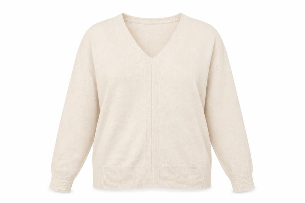 Womens UK Size XS Marks and Spencer Beige Pullover Jumper