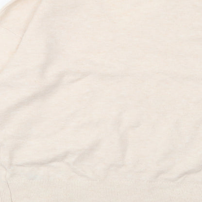 Womens UK Size XS Marks and Spencer Beige Pullover Jumper