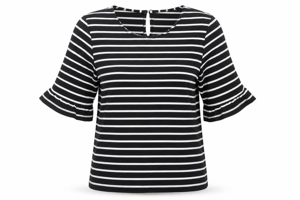 Womens UK Size XS Oasis Black Basic T-Shirt