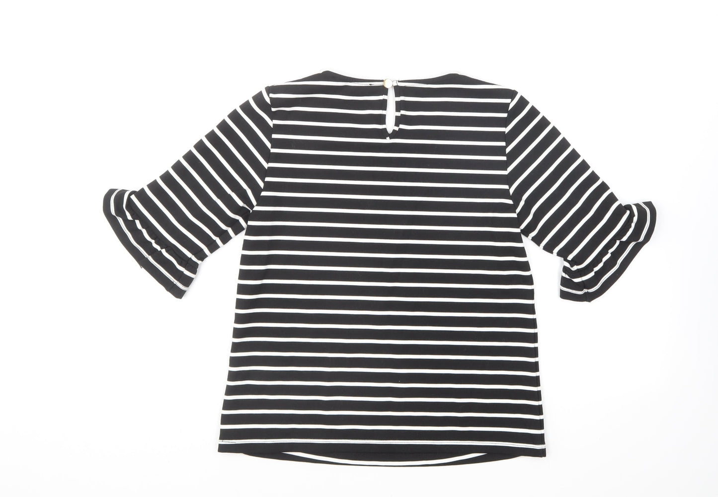 Womens UK Size XS Oasis Black Basic T-Shirt