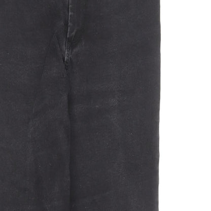 Denim & Co. Womens Black Cotton Skinny Jeans Size 12 L27 in Regular Button