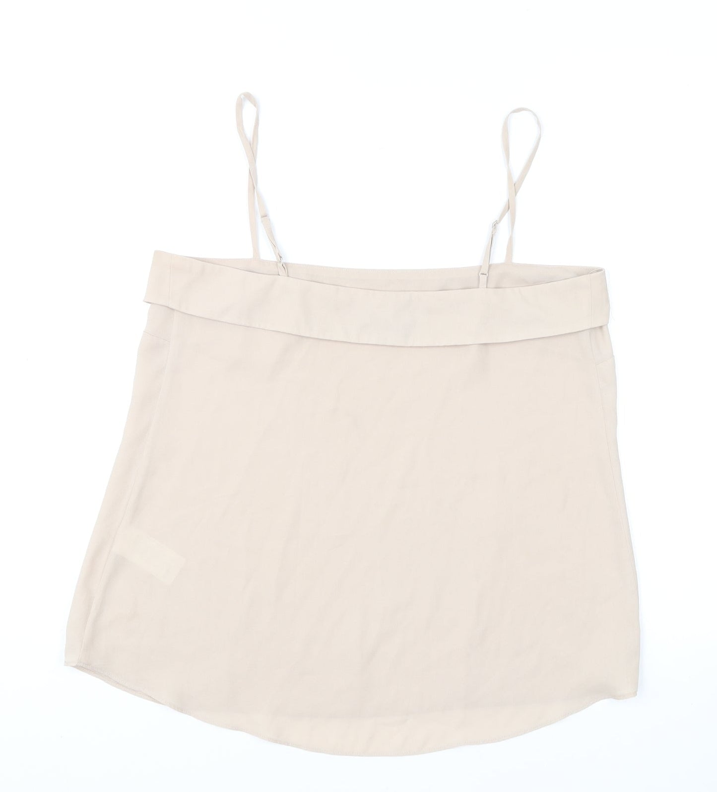 Womens UK Size 12 Warehouse Beige Camisole T-Shirt