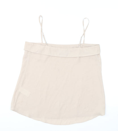 Womens UK Size 12 Warehouse Beige Camisole T-Shirt
