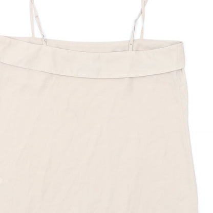 Womens UK Size 12 Warehouse Beige Camisole T-Shirt