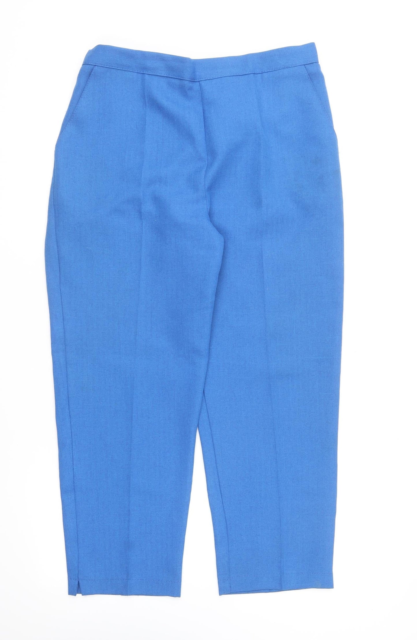 Emma Collection Womens Blue Polyester Trousers Size 16 L20.5 in Regular