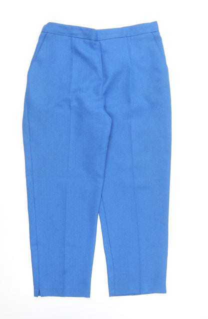 Emma Collection Womens Blue Polyester Trousers Size 16 L20.5 in Regular