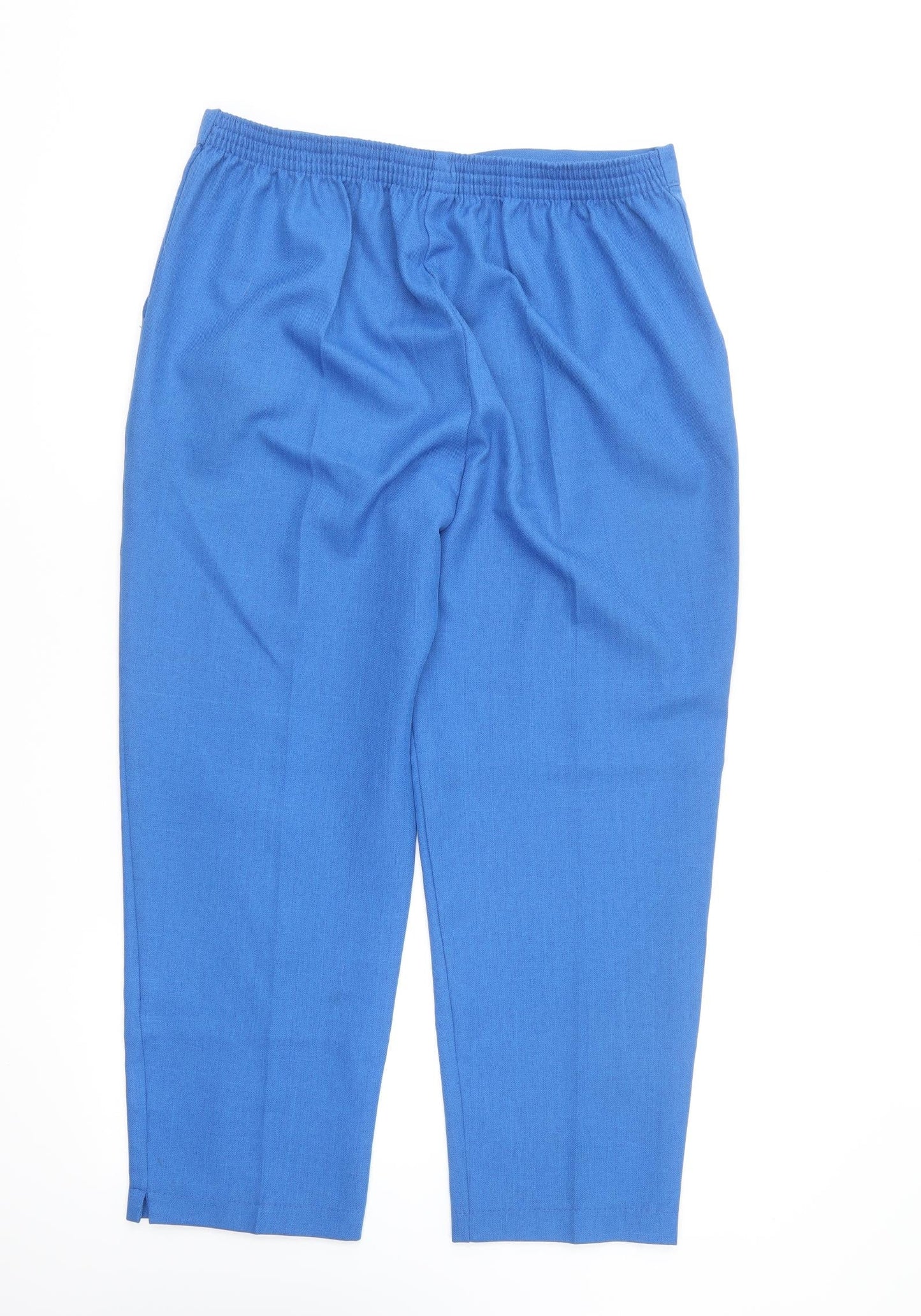 Emma Collection Womens Blue Polyester Trousers Size 16 L20.5 in Regular