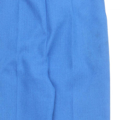 Emma Collection Womens Blue Polyester Trousers Size 16 L20.5 in Regular