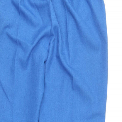 Emma Collection Womens Blue Polyester Trousers Size 16 L20.5 in Regular