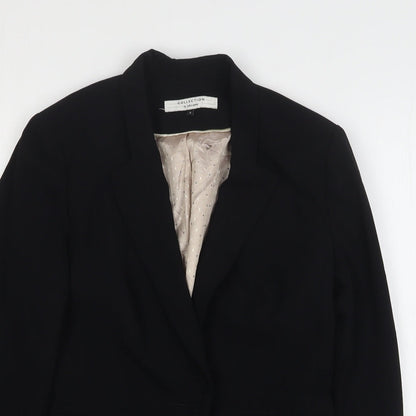 John Lewis Womens Black Polyester Jacket Blazer Size 8