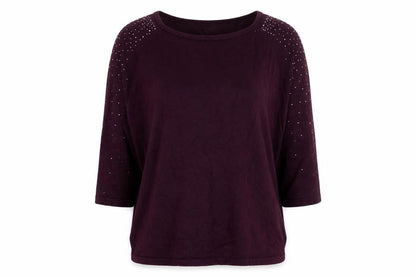 Womens UK Size L Stock Shop Purple Pullover Jumper
