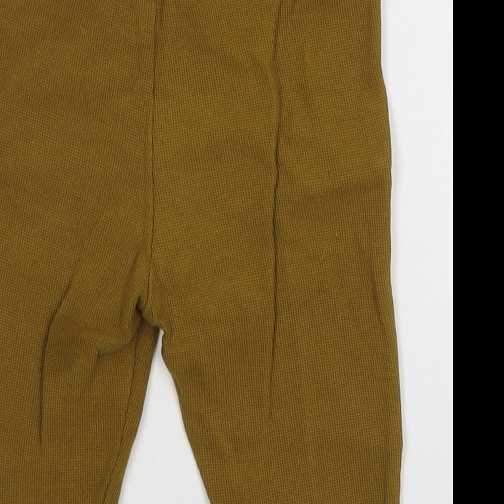 River Island Boys Brown Cotton Sweatpants Trousers Size 6-9 Months Drawstring
