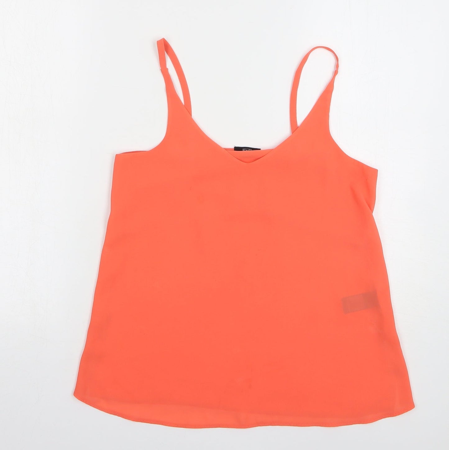 F&F Womens Pink Polyester Camisole Tank Size 6 V-Neck