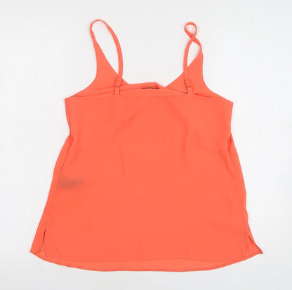 F&F Womens Pink Polyester Camisole Tank Size 6 V-Neck