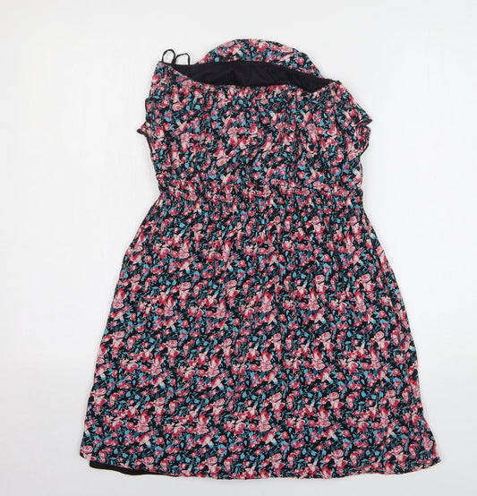 Apricot Womens Multicoloured Floral Viscose Mini Size S Off the Shoulder Pullover