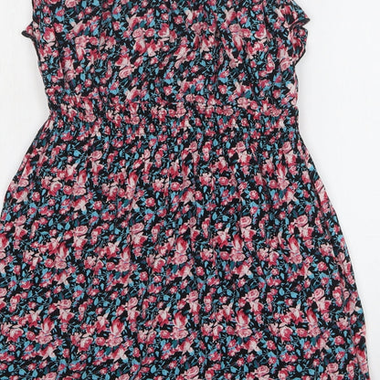 Apricot Womens Multicoloured Floral Viscose Mini Size S Off the Shoulder Pullover