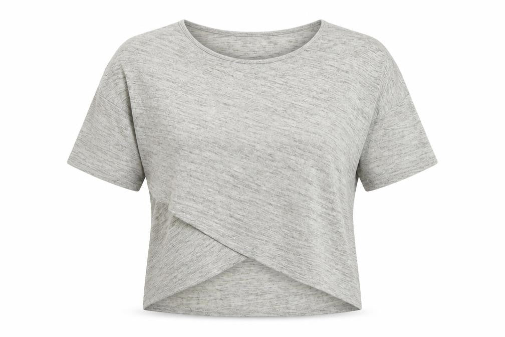 Womens UK Size 10 Izabel Beige Basic T-Shirt