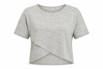 Womens UK Size 10 Izabel Beige Basic T-Shirt