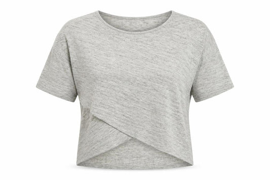 Womens UK Size 10 Izabel Beige Basic T-Shirt
