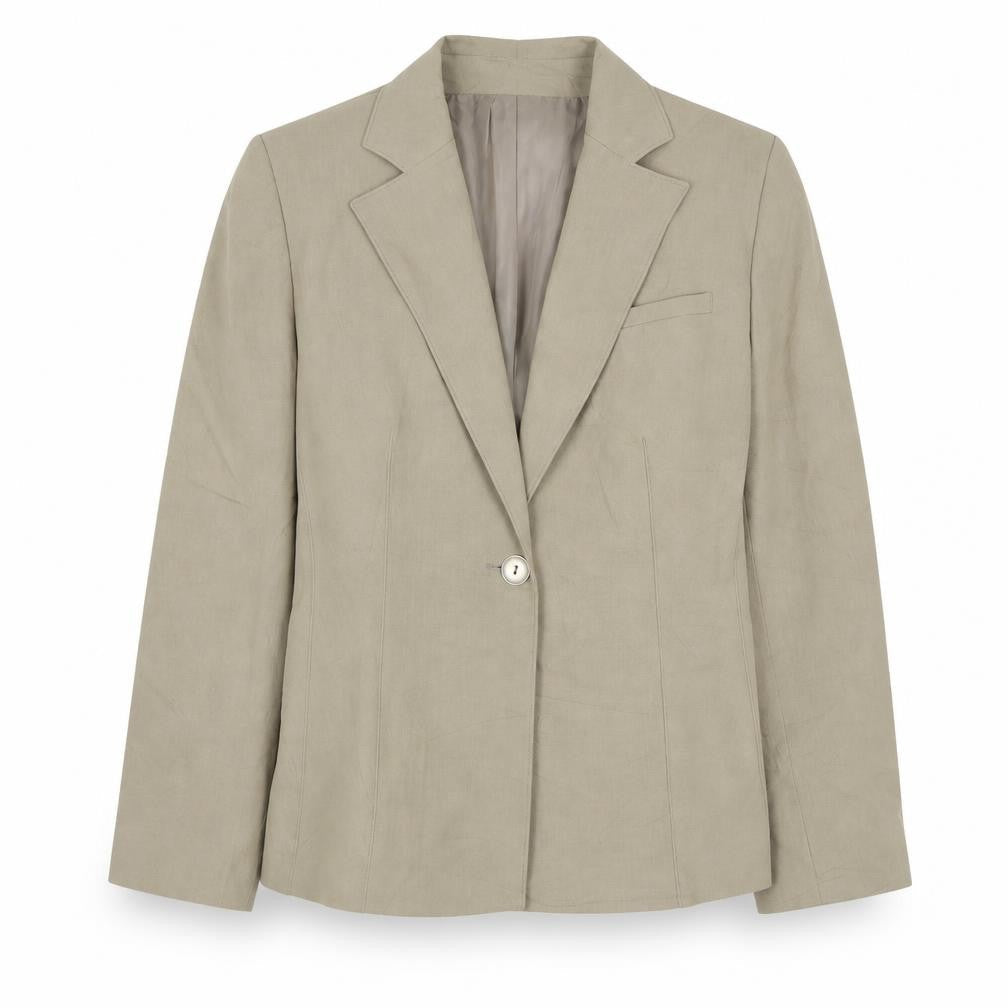 Womens UK Size 12 Klass Regular Beige Suit Jacket