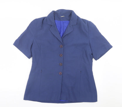 Klass Womens Blue Jacket Size 14 Button