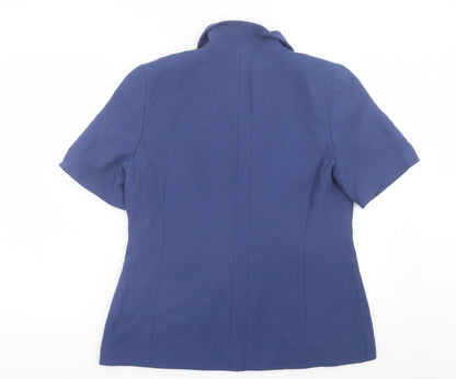 Klass Womens Blue Jacket Size 14 Button