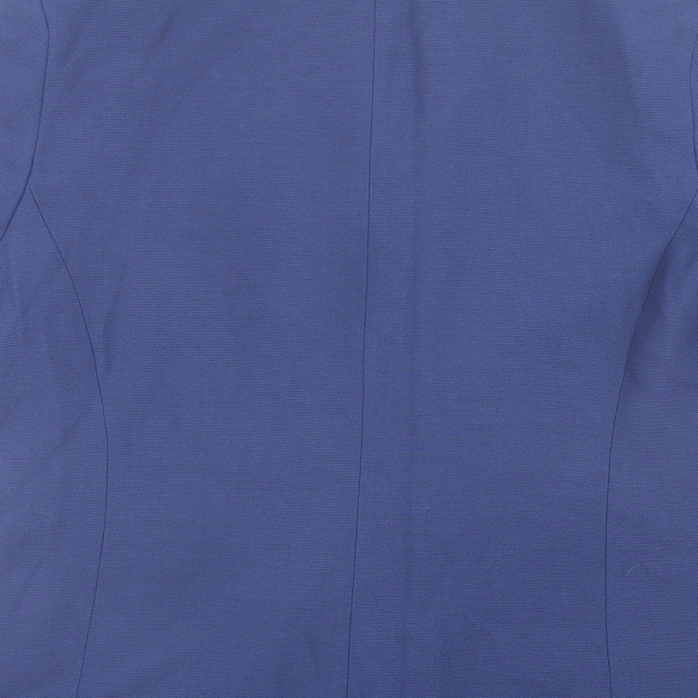 Klass Womens Blue Jacket Size 14 Button