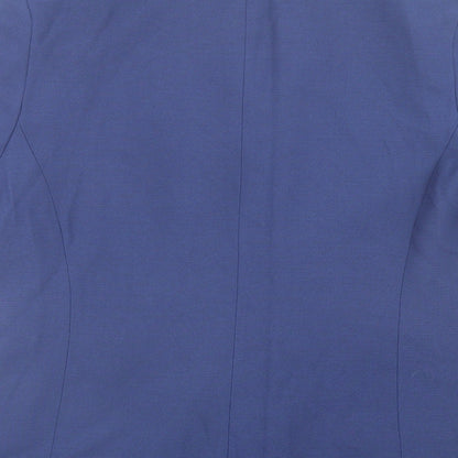 Klass Womens Blue Jacket Size 14 Button