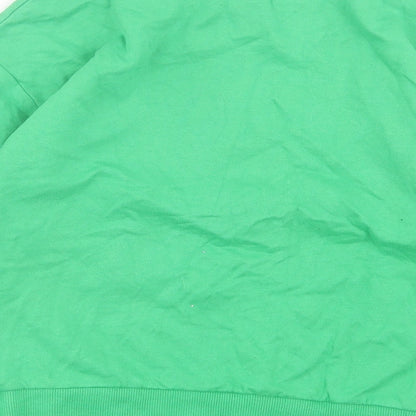 Dunnes Stores Girls Green Cotton Pullover Sweatshirt Size 7 Years Pullover - Today is my lucky day