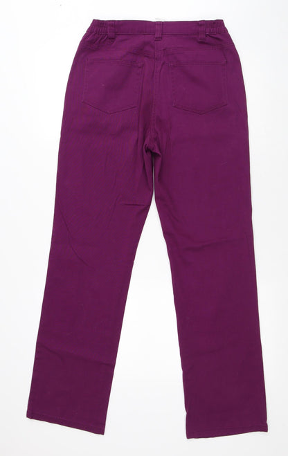 Womens UK Size 28 in Damart Regular Fit  Purple Trousers