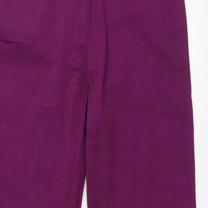 Womens UK Size 28 in Damart Regular Fit  Purple Trousers