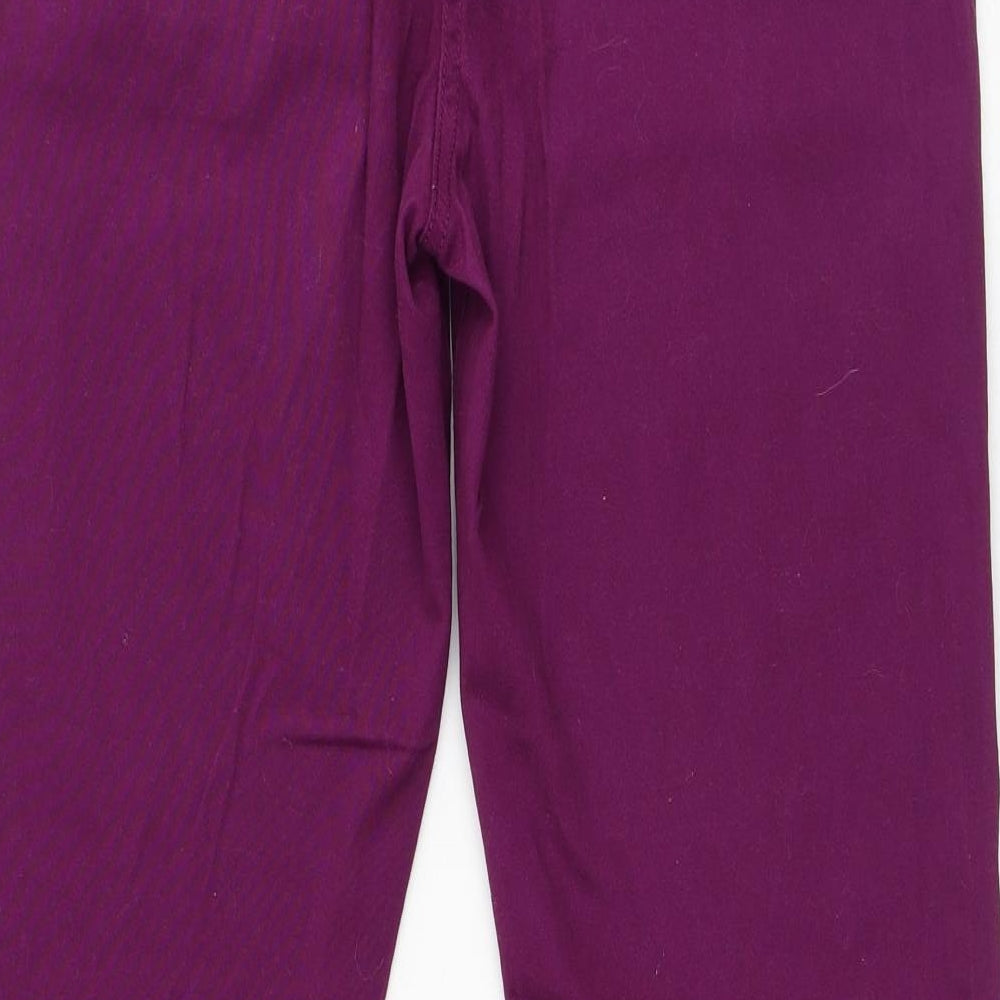 Womens UK Size 28 in Damart Regular Fit  Purple Trousers