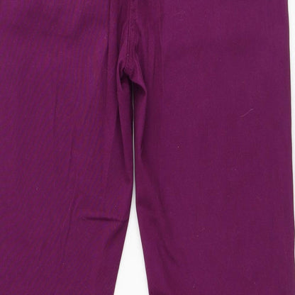 Womens UK Size 28 in Damart Regular Fit  Purple Trousers