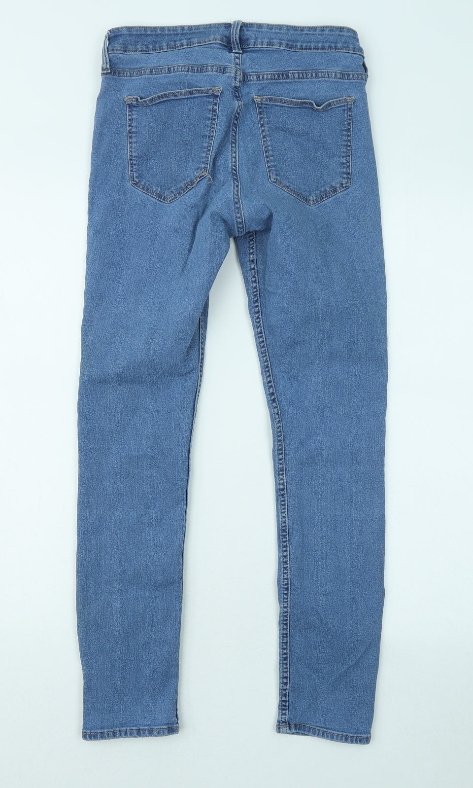 Womens UK Size 28 in H&M Regular Fit Skinny Blue Jeans