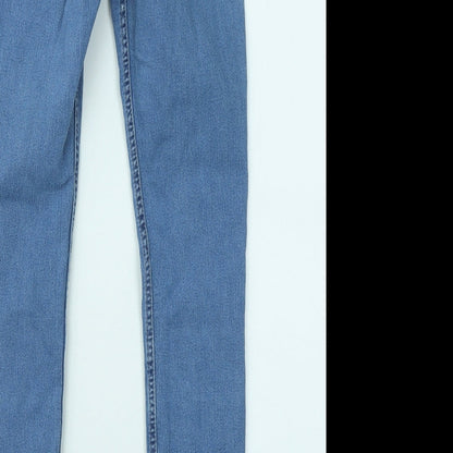 Womens UK Size 28 in H&M Regular Fit Skinny Blue Jeans