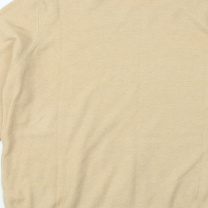 Primark Womens Beige Round Neck Polyester Pullover Jumper Size 14