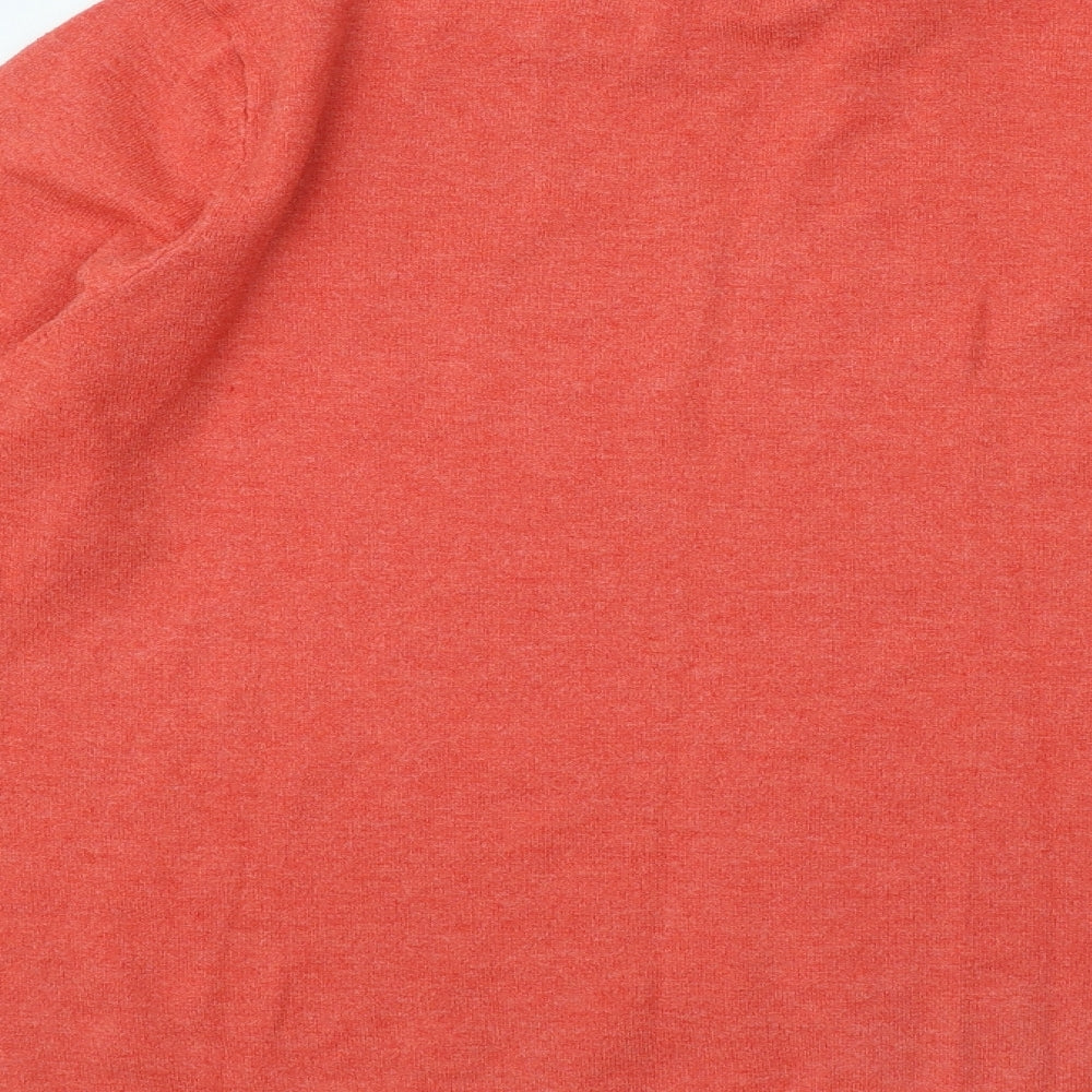 Primark Womens Red Mock Neck Polyester Pullover Jumper Size 14