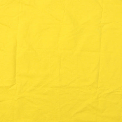 Fruit of the Loom Boys Yellow Cotton Basic T-Shirt Size 14-15 Years Round Neck - Boost Hockey Academy