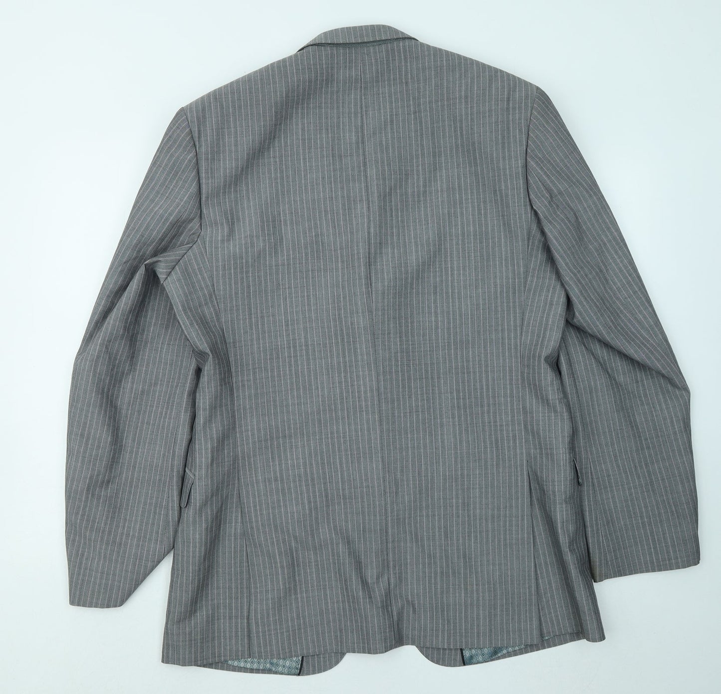 Mens UK Size 42 Preworn Regular Grey Suit Jacket