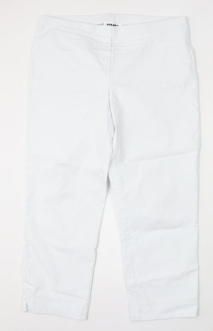 Gerard Womens White Ramie Trousers Size 18 L26 in Regular