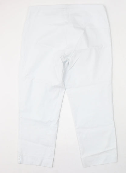 Gerard Womens White Ramie Trousers Size 18 L26 in Regular