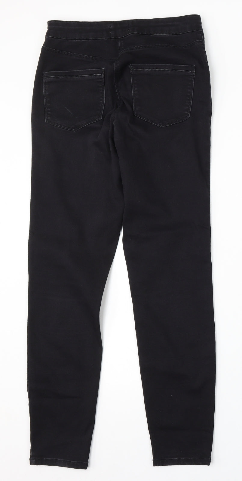 Womens UK Size 10 Papaya Regular Fit Skinny Black Jeans