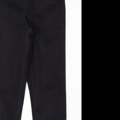 Womens UK Size 10 Papaya Regular Fit Skinny Black Jeans