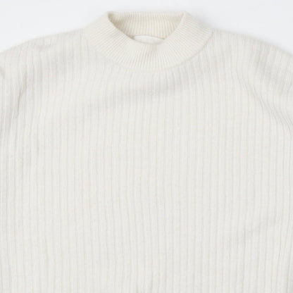 Womens UK Size S H&M White Pullover Jumper