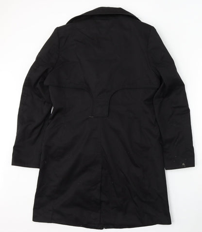 H&M Womens Black Pea Coat Coat Size 12 Button