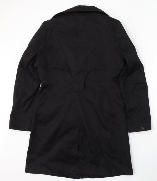 H&M Womens Black Pea Coat Coat Size 12 Button