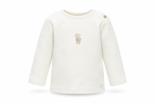 Marks and Spencer Boys Beige Cotton Pullover Jumper Size 3-6 Months Button - Bear