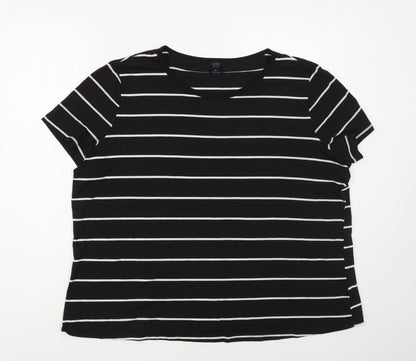 Womens UK Size XL Emery Rose Black Basic T-Shirt