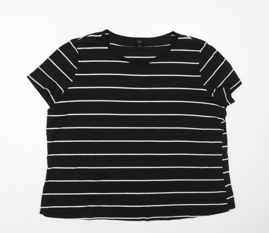 Womens UK Size XL Emery Rose Black Basic T-Shirt