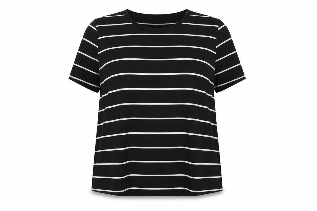 Womens UK Size XL Emery Rose Black Basic T-Shirt